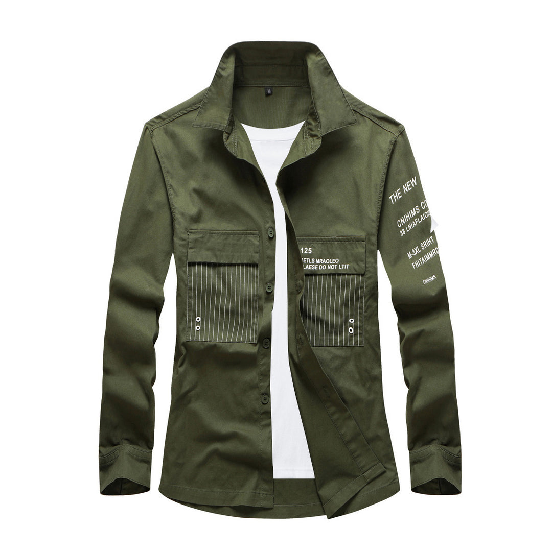 Herren Modische Utility-Hemdjacke Echo Archiv