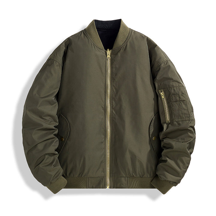 Herren Modische Bomberjacke mit Stehkragen Echo Archiv
