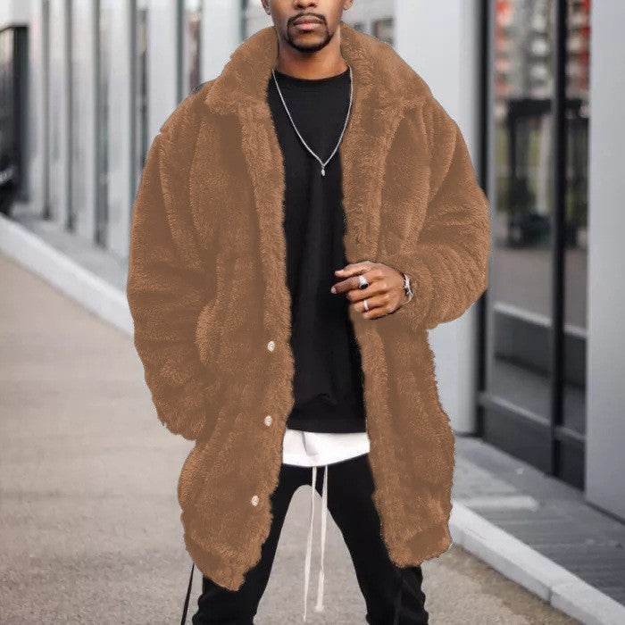 Herren kuschelige Teddyfelljacke Echoarchiv