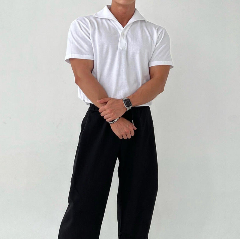 Herren Poloshirt mit modernem Schnitt und atmungsaktiver Materialmischung Echoarchiv