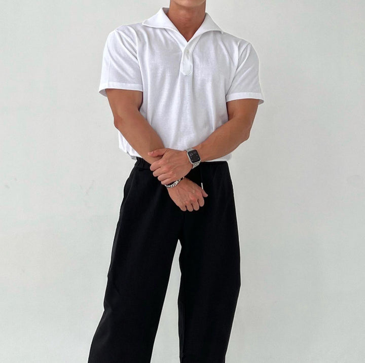 Herren Poloshirt mit modernem Schnitt und atmungsaktiver Materialmischung Echoarchiv