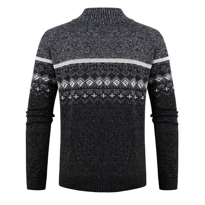 Herren modische Strickjacke mit hohem Kragen Echoarchiv
