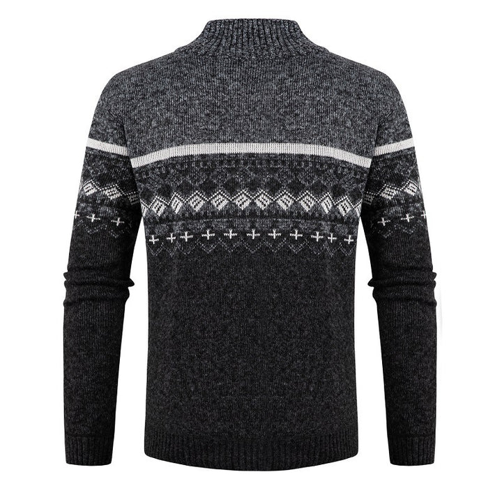 Herren modische Strickjacke mit hohem Kragen Echoarchiv