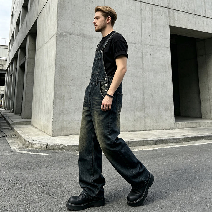 Herren Lässige Jeanslatzhose Echoarchiv