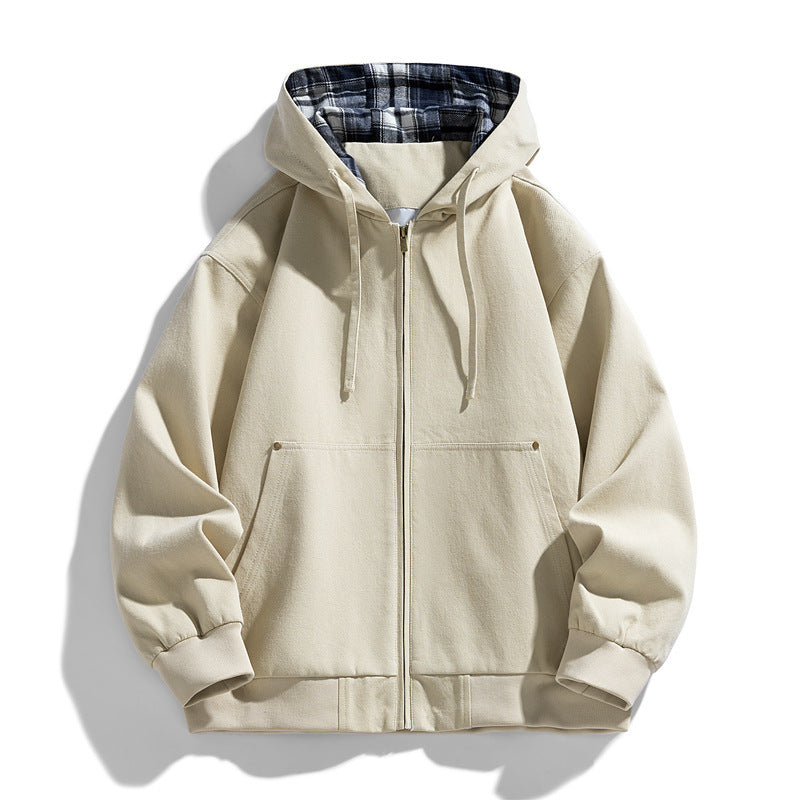 Herren Sportliche Kapuzenjacke mit Fleece-Futter Echo Archiv