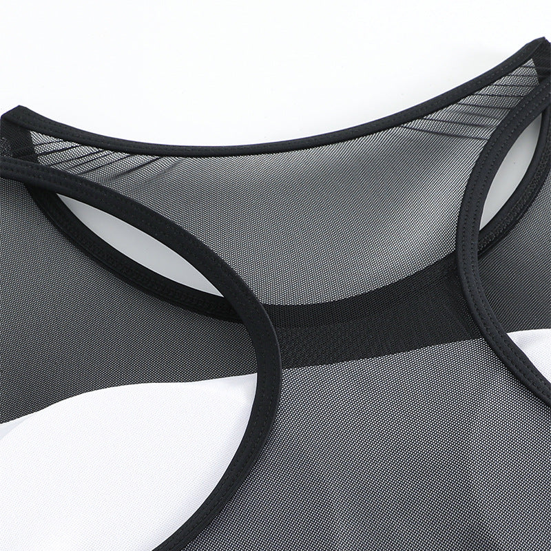 Damen Sportliches Tankini-Set mit integrierten Shorts Echo Archiv