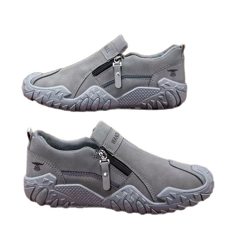Herren Robuster Outdoor-Sneaker mit Reißverschluss und profiliertem Trail-Profil Echoarhiv