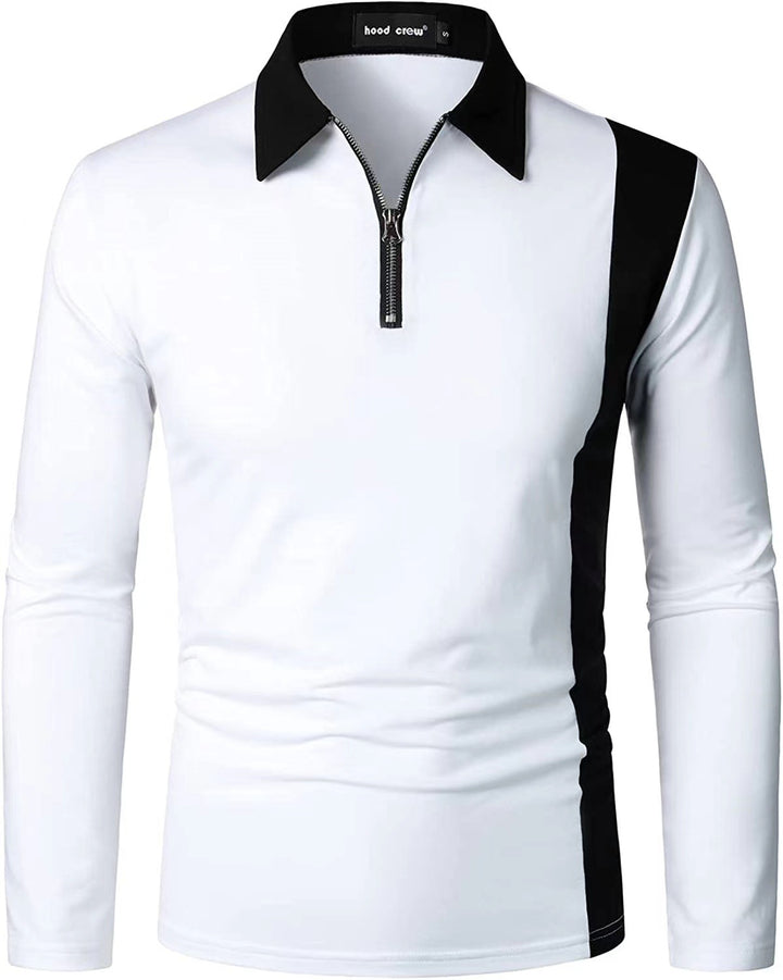 Herren Sportliches Poloshirt mit Reißverschluss Echoarchiv