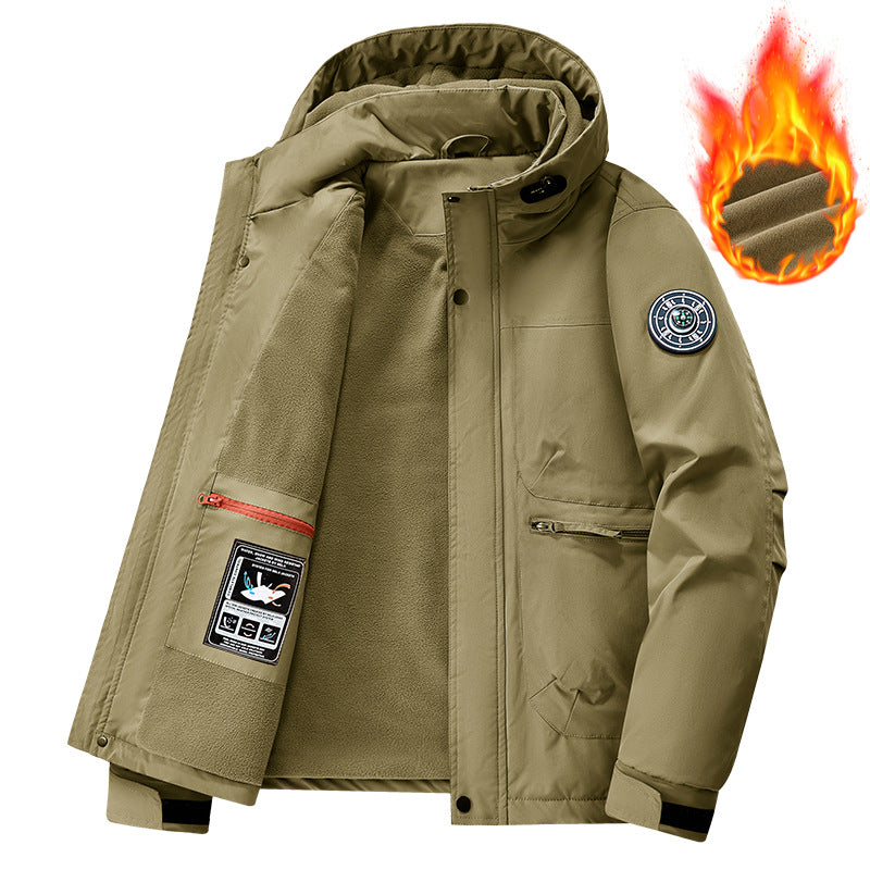 Herren Technische Wetterjacke mit abnehmbarer Kapuze Echo Archiv
