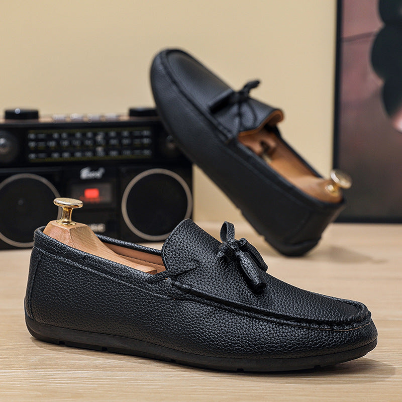 Herren Elegante Mokassins mit modischem Schnürdetail Echo Archiv