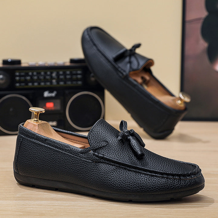 Herren Elegante Mokassins mit modischem Schnürdetail Echo Archiv