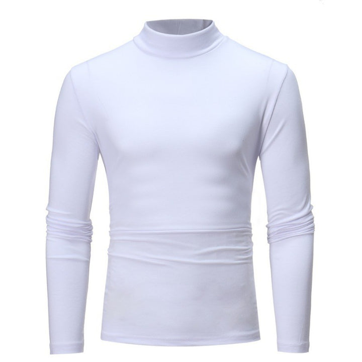 Herren Rollkragen Langarmshirt mit figurbetontem Schnitt und atmungsaktiver Stretch-Qualität Echoarchiv