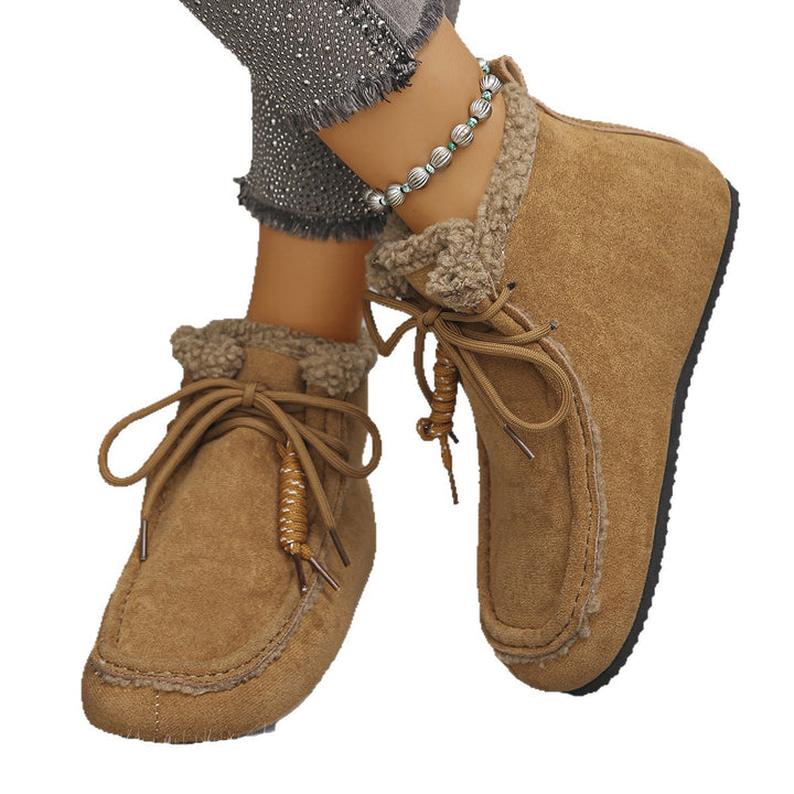 Damen Gefütterte Ankle-Boots im Mokassinstil mit Teddyfutter und profilierter Gummisohle Echo Archiv
