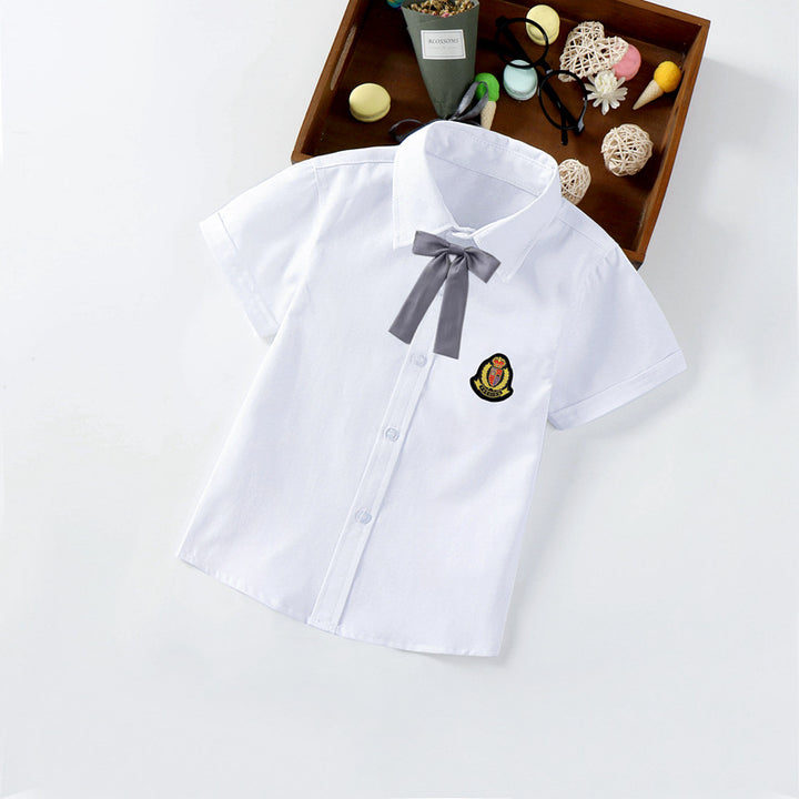 Jungen elegante kurzärmlige Bluse mit Fliege Echo Archiv