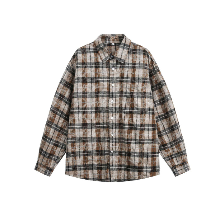 Unisex Oversize-Flanell-Hemdjacke im Boxy-Schnitt mit Brusttasche Echoarchiv