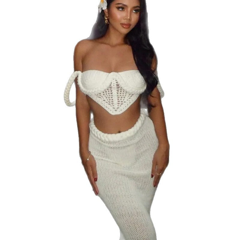 Damen Häkel-Bikini-Set mit verstellbaren Trägern und elastischem Bund Echo Archiv