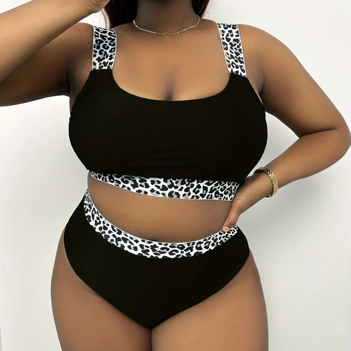 Damen Hochgeschnittenes Bikini-Set mit trendigem Tiermuster Echo Archiv
