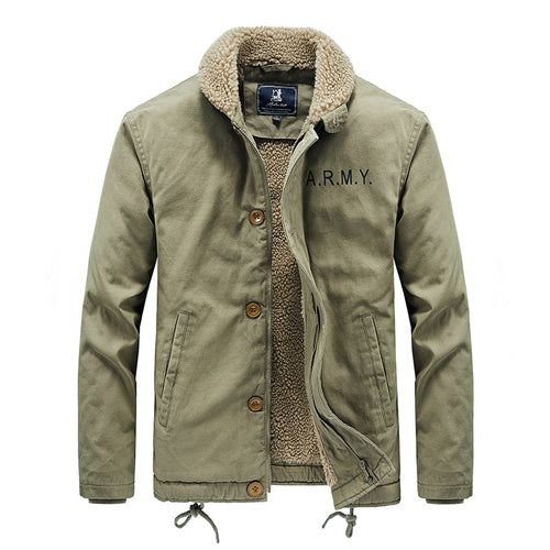 Herren Lässige Jacke mit Teddyfutter Echo Archiv