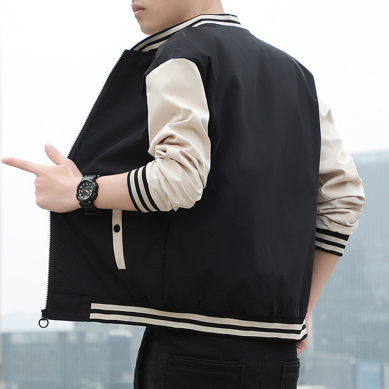 Herren Leichte Übergangsjacke mit Strickkragen Echo Archiv