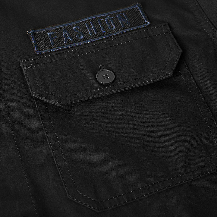Herren Modische Hemdjacke mit praktischen Taschen Echo Archiv