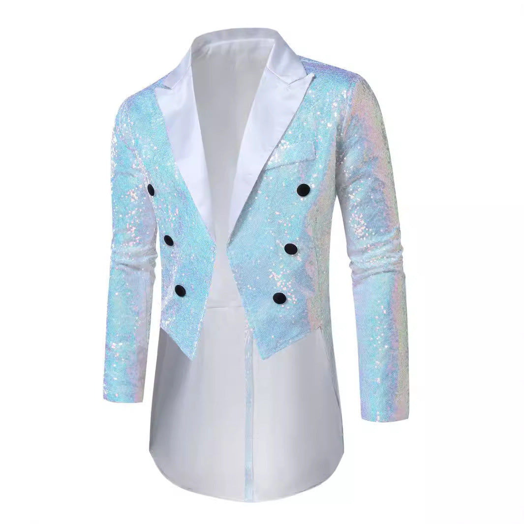 Herren festlicher Pailletten Blazer Echoarchiv