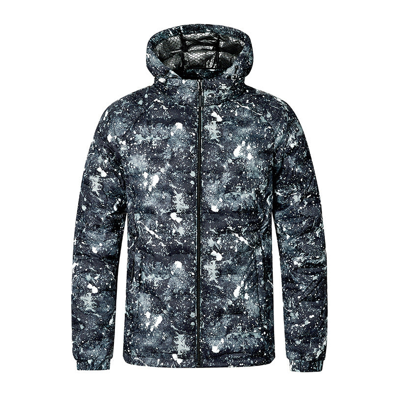 Herren Modische Steppjacke mit Kapuze und innovativem Design Echo Archiv