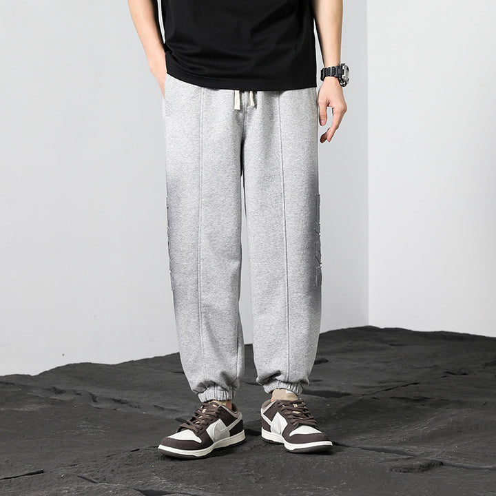Herren Oversized Jogger-Sweatpants aus Baumwollmix mit Kordelzug und elastischen Bündchen Echo Archiv
