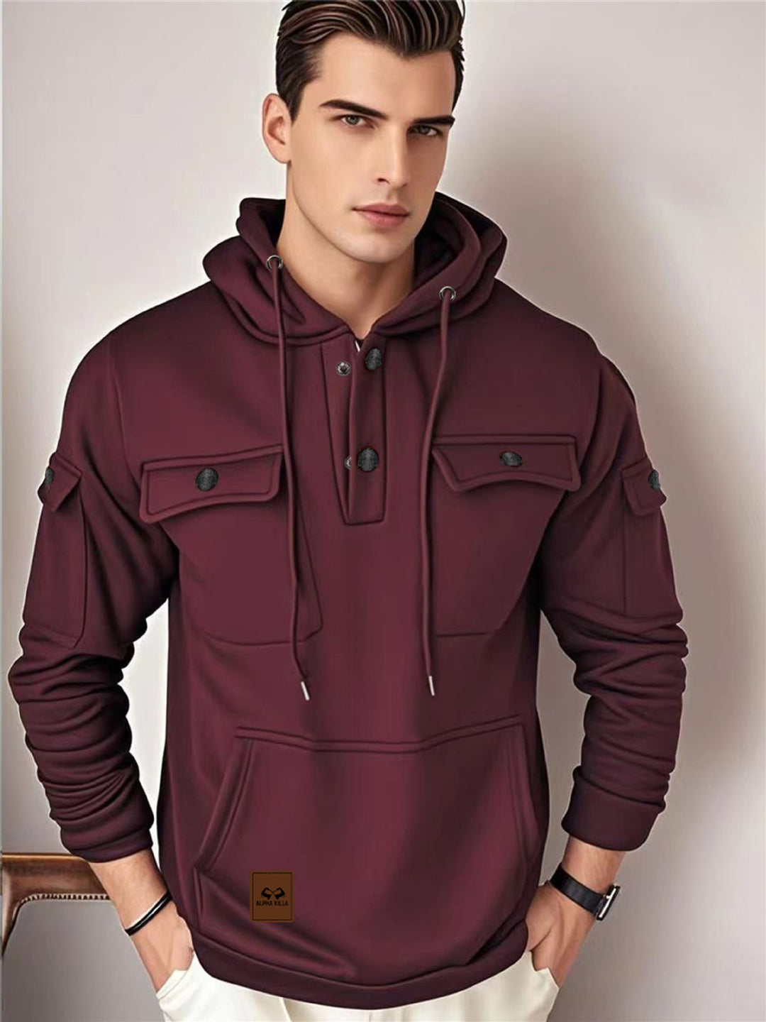 Herren Multifunktionale Kapuzenjacke Echo Archiv