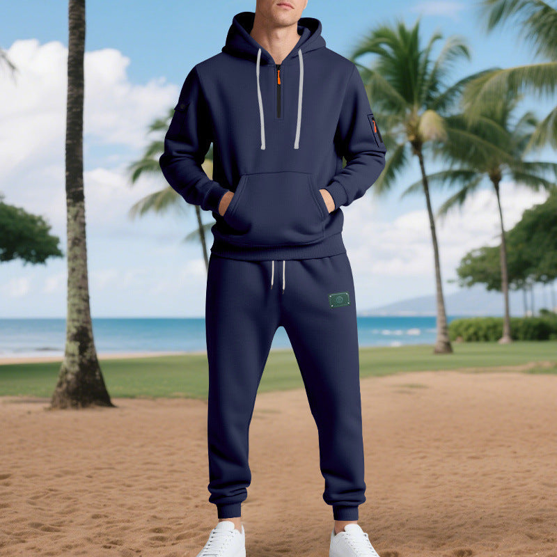 Herren Freizeit-Sweatset mit praktischen Taschen und Kordelzug Echoarchiv