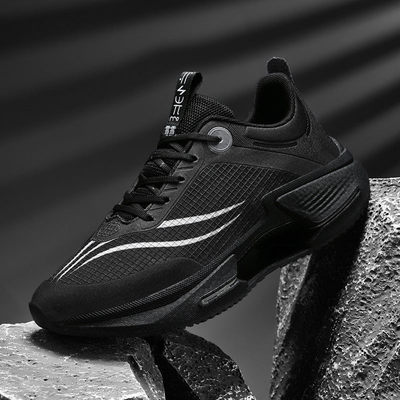 Unisex atmungsaktive Mesh-Runner mit gitterstruktur, stabilisierendem Mittelkeil und geteiltem Stabilisator – Norré