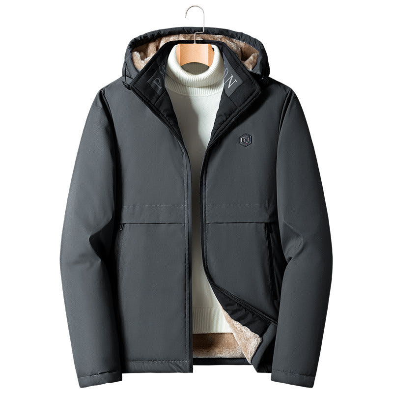 Herren Sportliche Übergangsjacke mit abnehmbarer Kapuze – Taviero