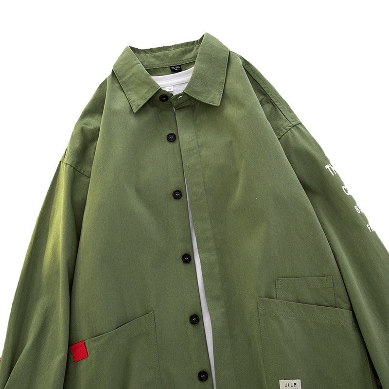 Herren lässige Hemdjacke mit praktischen Taschen und modernem Schnitt Echoarchiv
