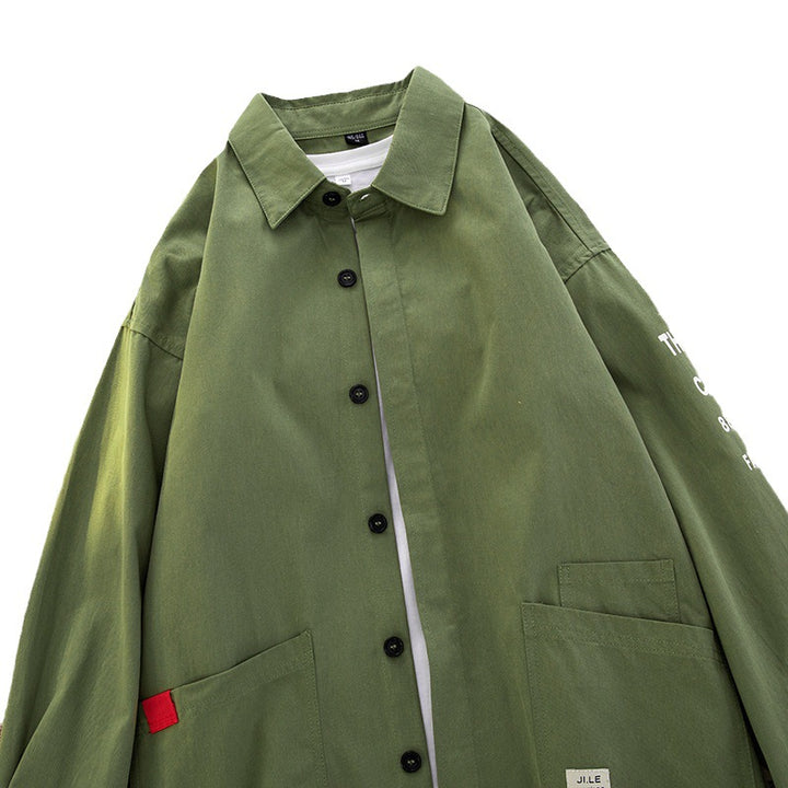 Herren lässige Hemdjacke mit praktischen Taschen und modernem Schnitt Echoarchiv