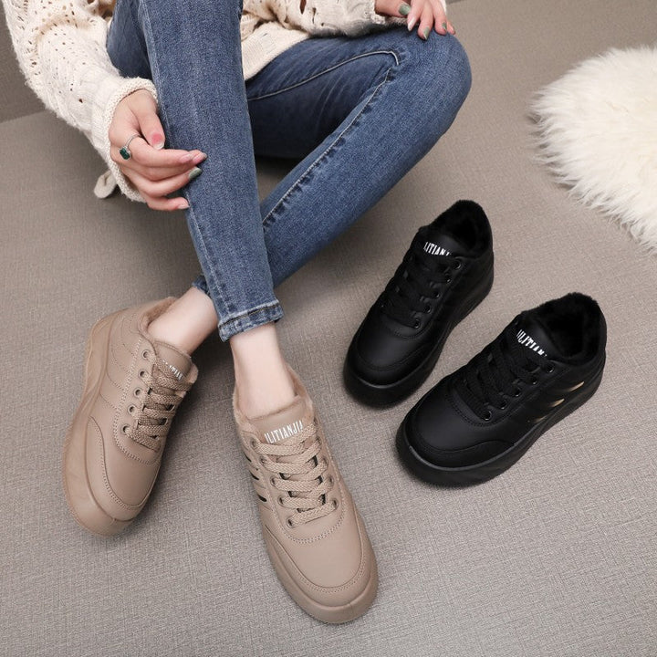 Damen sportliche Sneaker mit rutschfestem Profil und wärmendem Innenfutter Echo Archiv