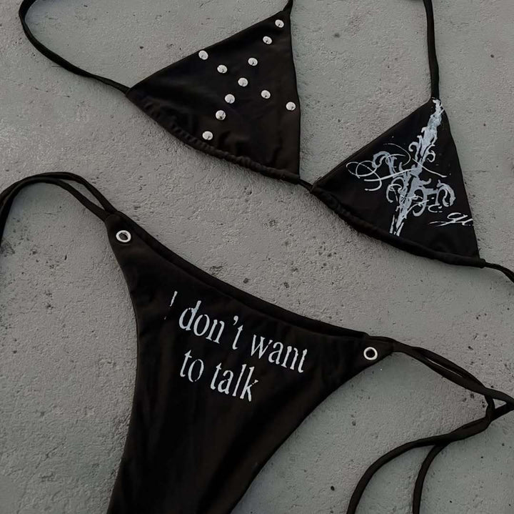 Damen Triangel-Bikini mit auffälligen Details Echo Archiv