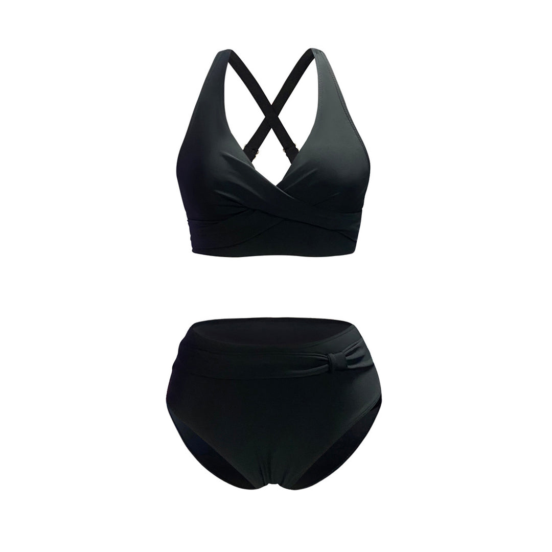 Damen Sportliches Bikini-Set mit trendigem Schnitt und modernem Grafikdesign Echo Archiv