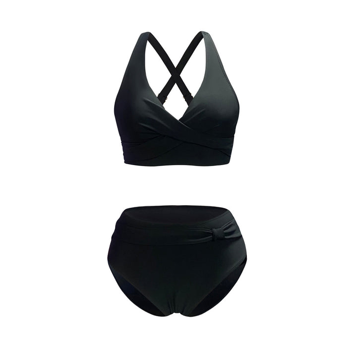 Damen Sportliches Bikini-Set mit trendigem Schnitt und modernem Grafikdesign Echo Archiv
