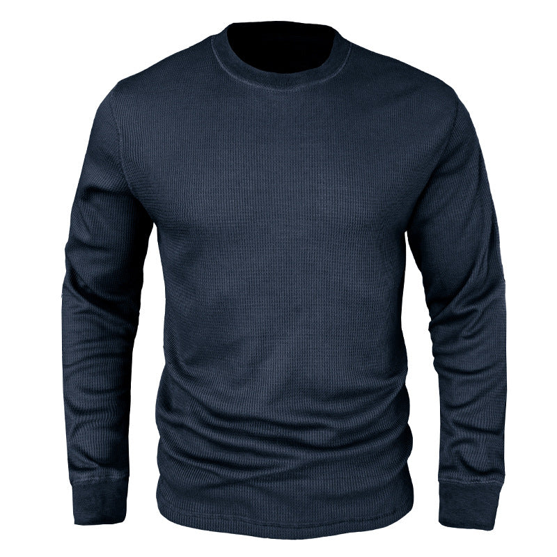 Herren figurbetontes Langarmshirt aus atmungsaktiver Baumwolle Echoarchiv
