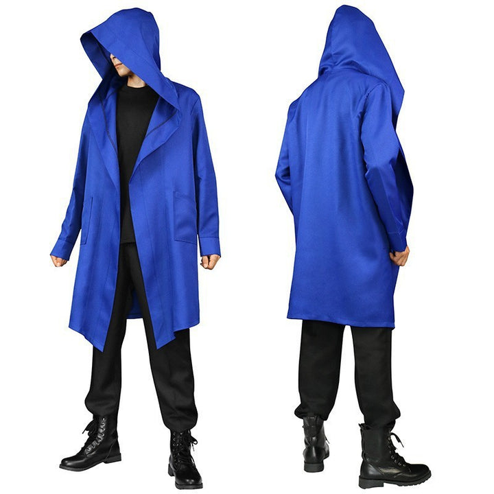Unisex mehrschichtiger Kapuzenumhang mit weitem Fall und Satinbandverschluss – Montevé