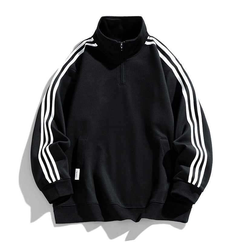 Herren sportlicher Zip-Pullover mit innovativen Seitentaschen Echoarchiv