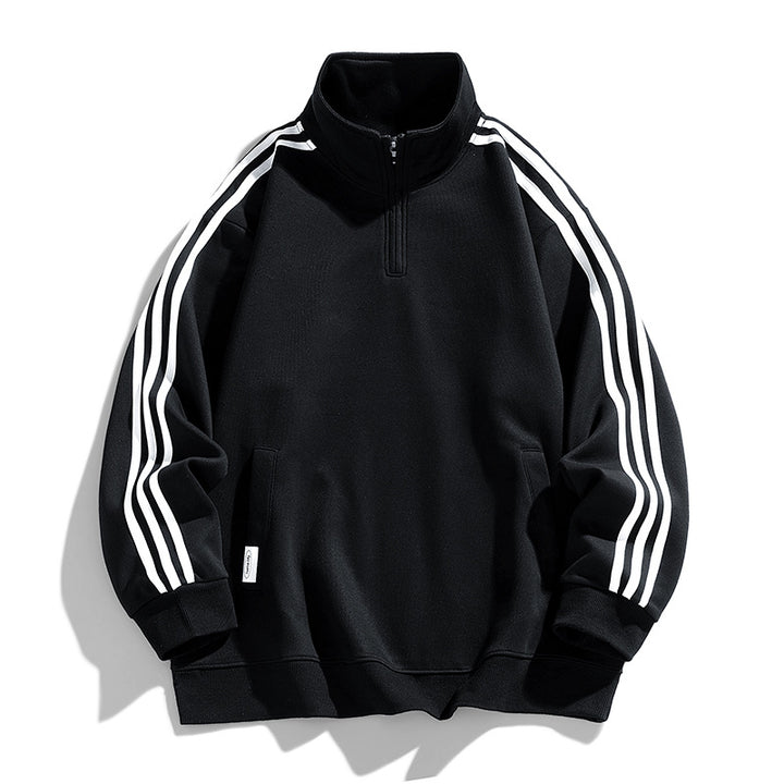 Herren sportlicher Zip-Pullover mit innovativen Seitentaschen Echoarchiv