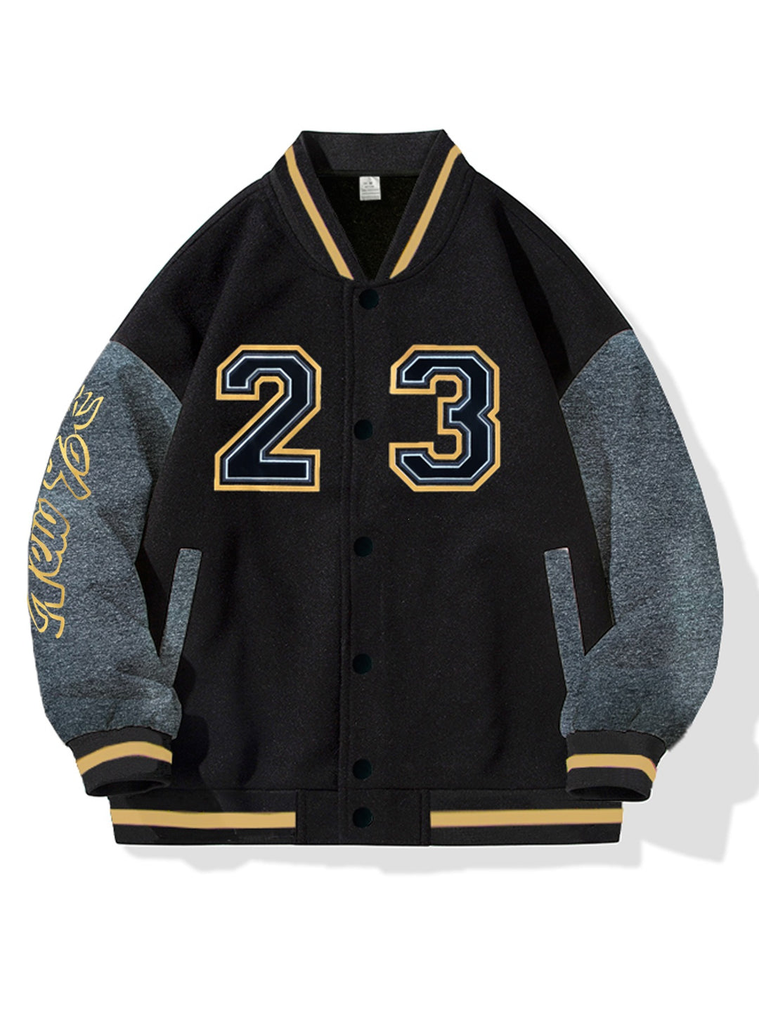 Herren Stylische Collegejacke mit kontrastierenden Ärmeln Echo Archiv