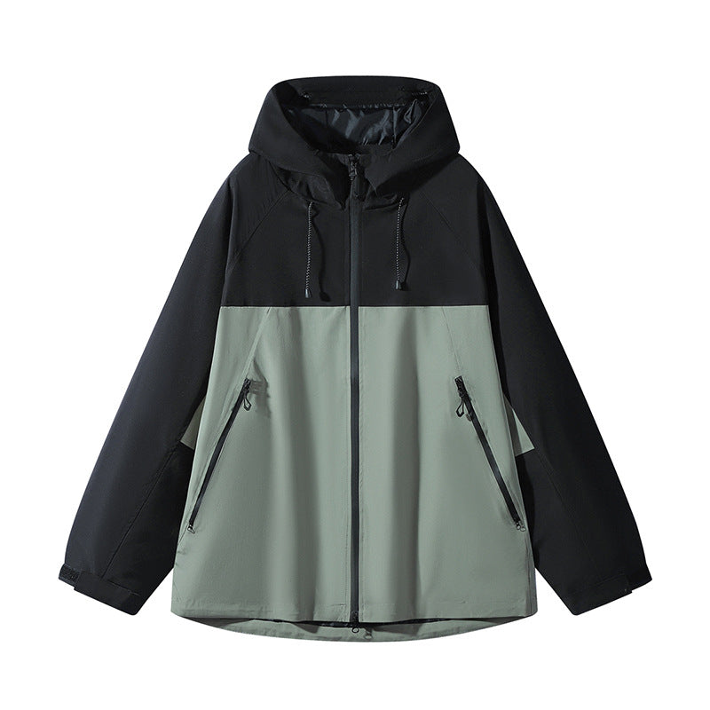 Herren Zweilagige Colorblock-Softshell-Kapuzenjacke im Urban‑Outdoor‑Cut Echo Archiv