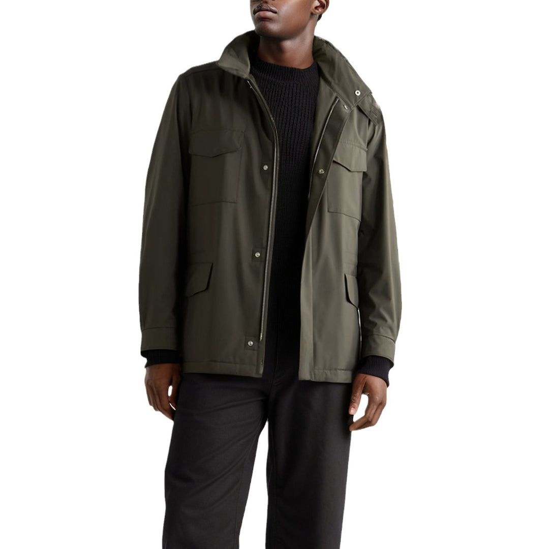 Herren funktionale Freizeitjacke im modernen Design mit praktischen Taschen Echoarchiv