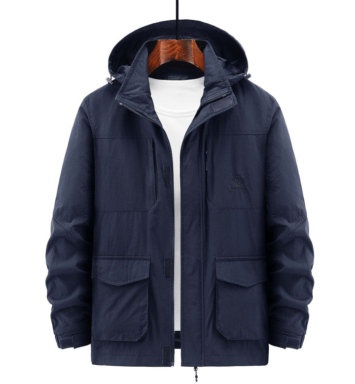 Herren Robuste Wetterjacke mit praktischen Taschen Echo Archiv