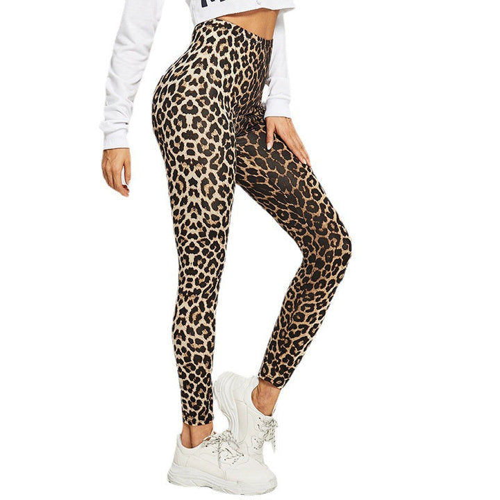 Damen Elegante Leggings im modischen Leopardenmuster Echoarchiv