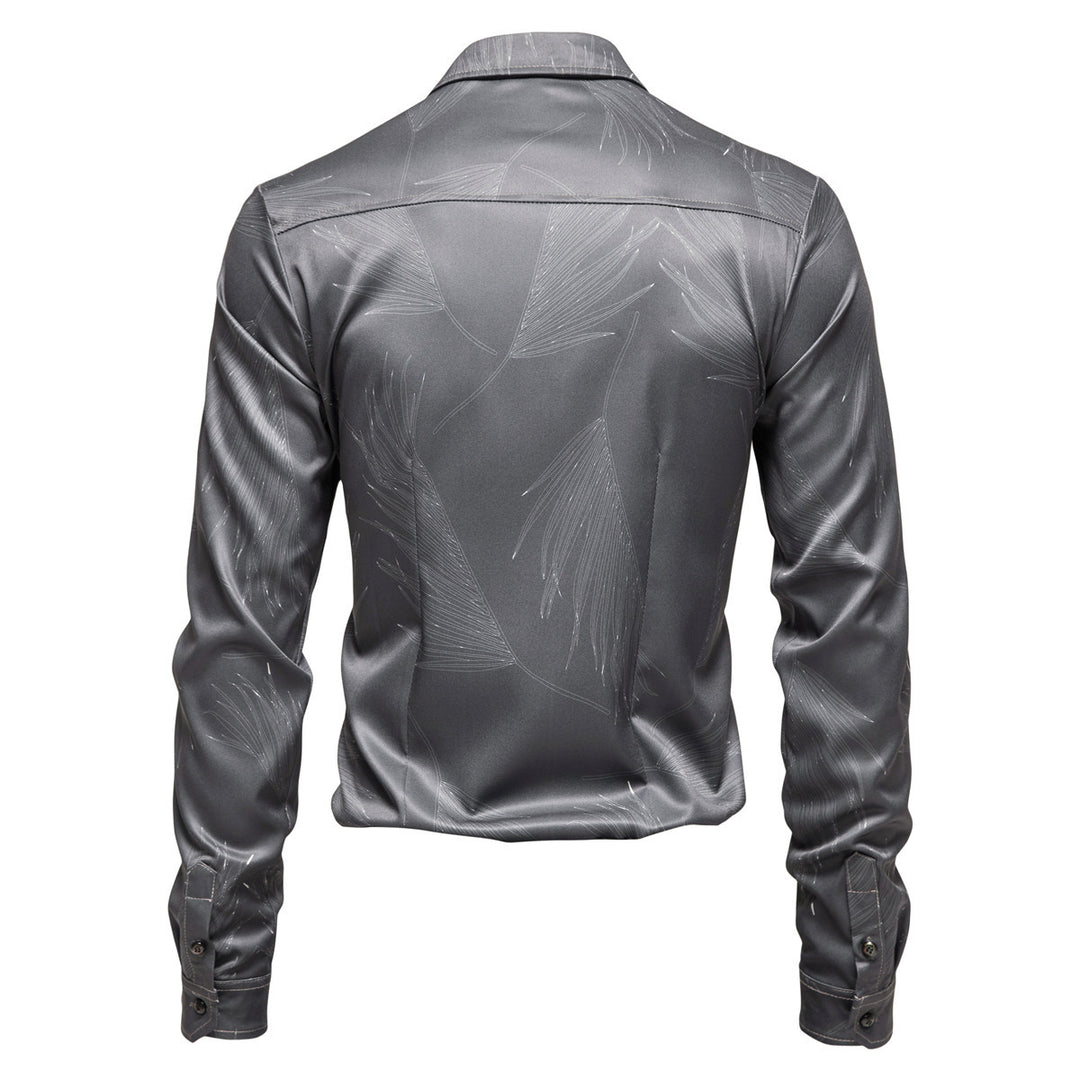 Herren Hemd mit elegantem Muster und modernem Glanz Echoarchiv