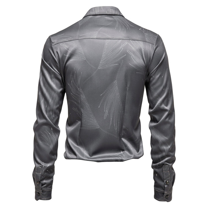 Herren Hemd mit elegantem Muster und modernem Glanz Echoarchiv