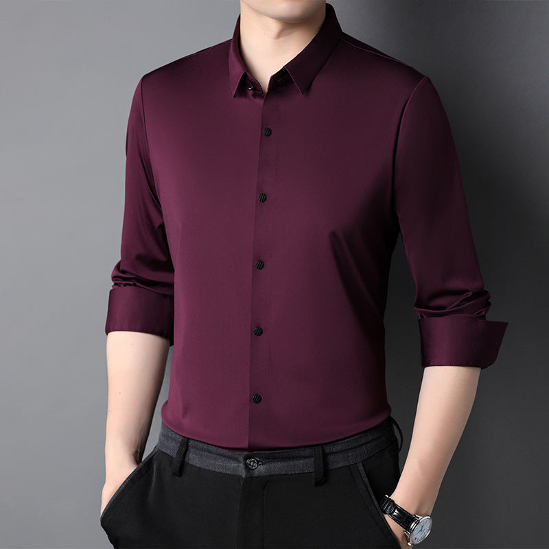 Herren elegantes Langarmhemd aus atmungsaktivem Material Echoarchiv
