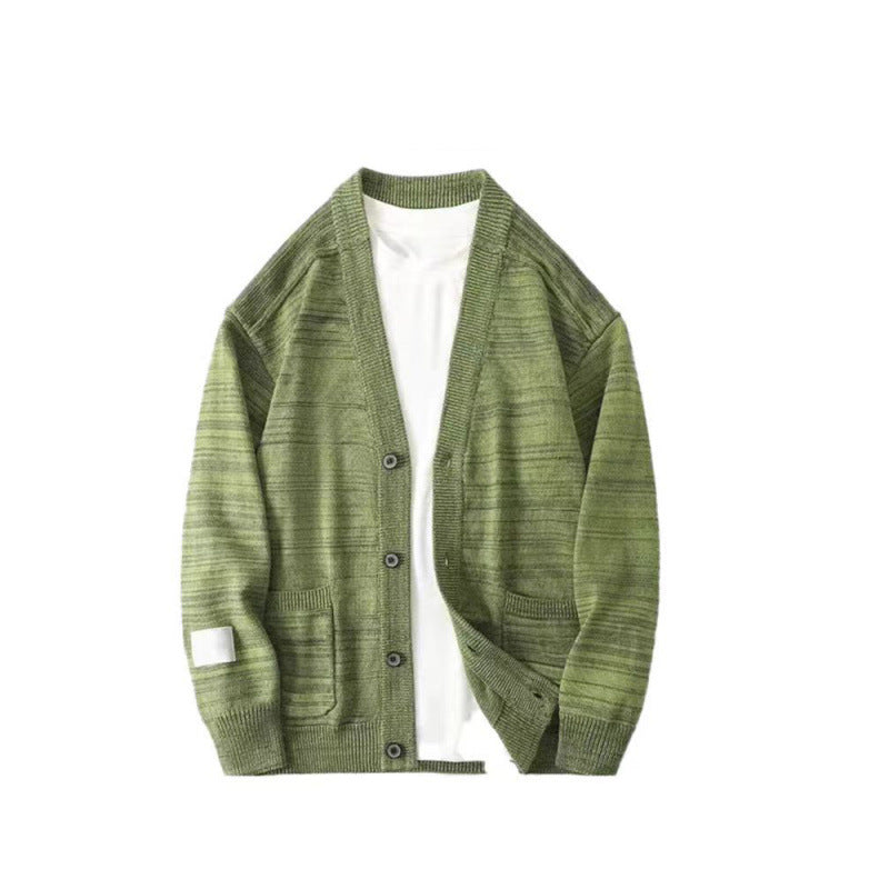 Herren lässiger Strickcardigan mit praktischen Taschen und modernem Schnitt Echoarchiv